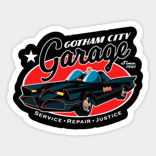 Gotham Garage (Black Print) Sticker